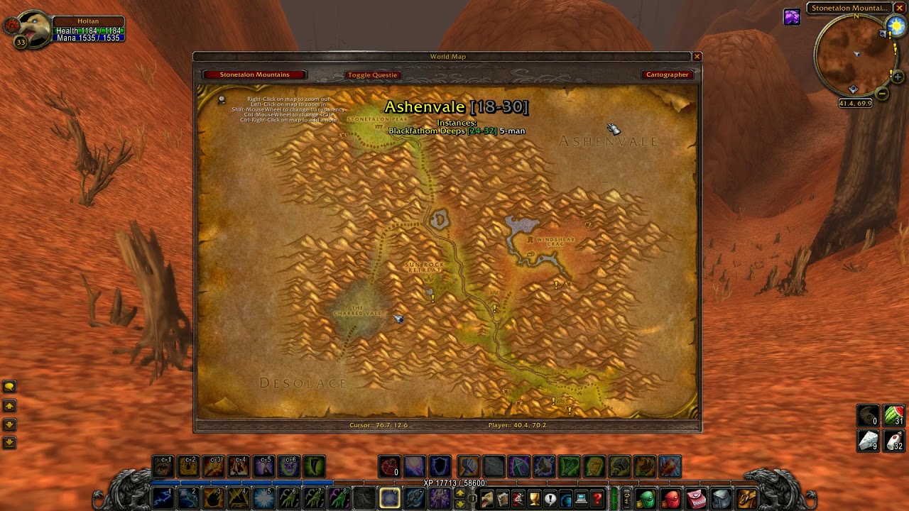 World Of Warcraft Classic : The Barrens, Crossroads to Desolace