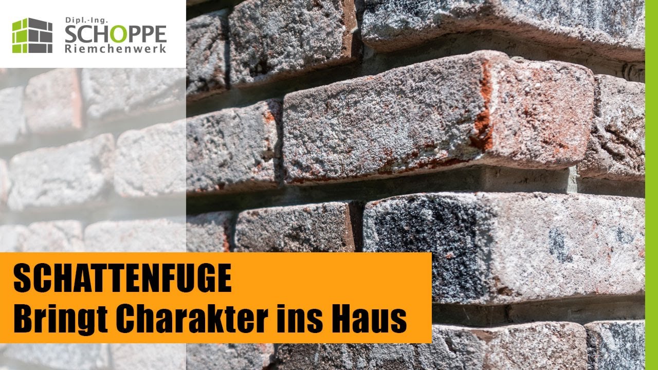 Schattenfuge an Ziegelmauer - was ist das?