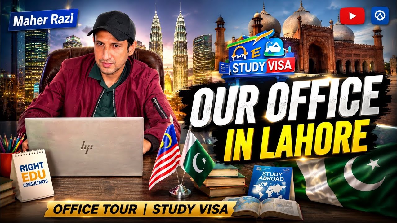 Right Edu Consultants Office🇲🇾| Lahore Office Tour | Complete Guide regarding admission | Maher Razi