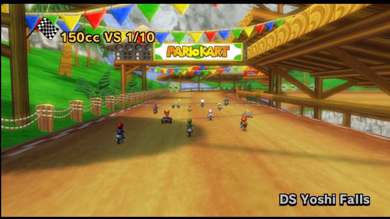 Luigi steps out of Marios Shadow! Mario Kart Wii 2 Player Grand Prix!