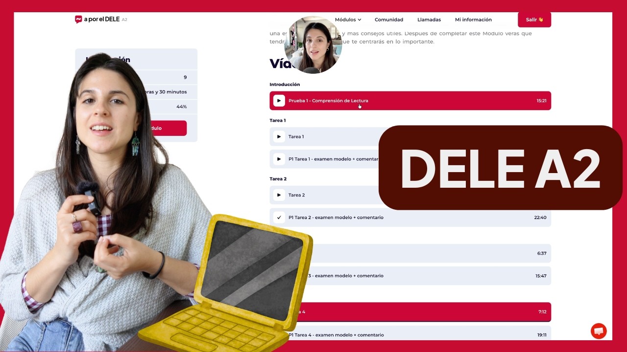 ¿Cómo es el curso de A por el DELE A2?