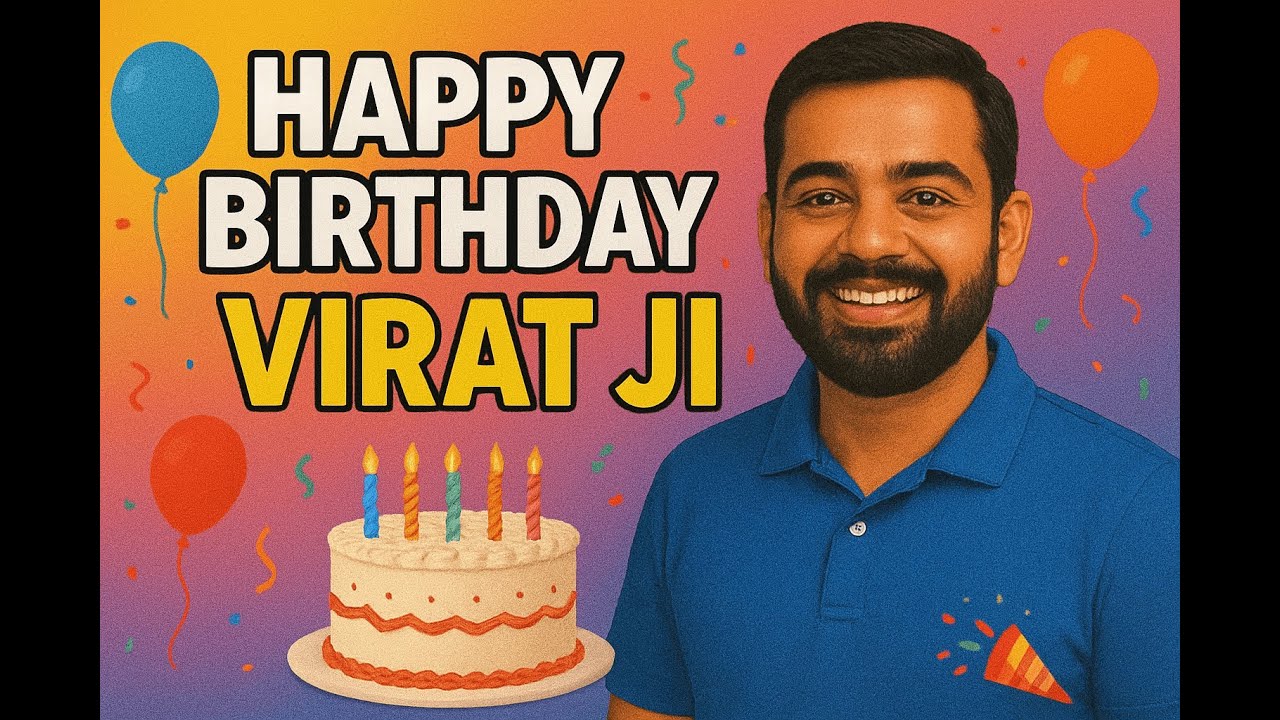 🎂 Happy Birthday Virat Ji 🎶 | Personalized Birthday Song With Name | Special Wishes 2025 🎉 #videos