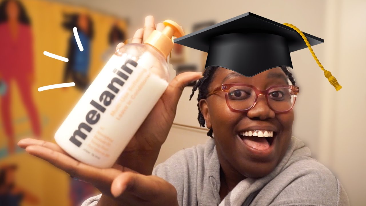 FINALLY doing my hair and answering your question about post-college 