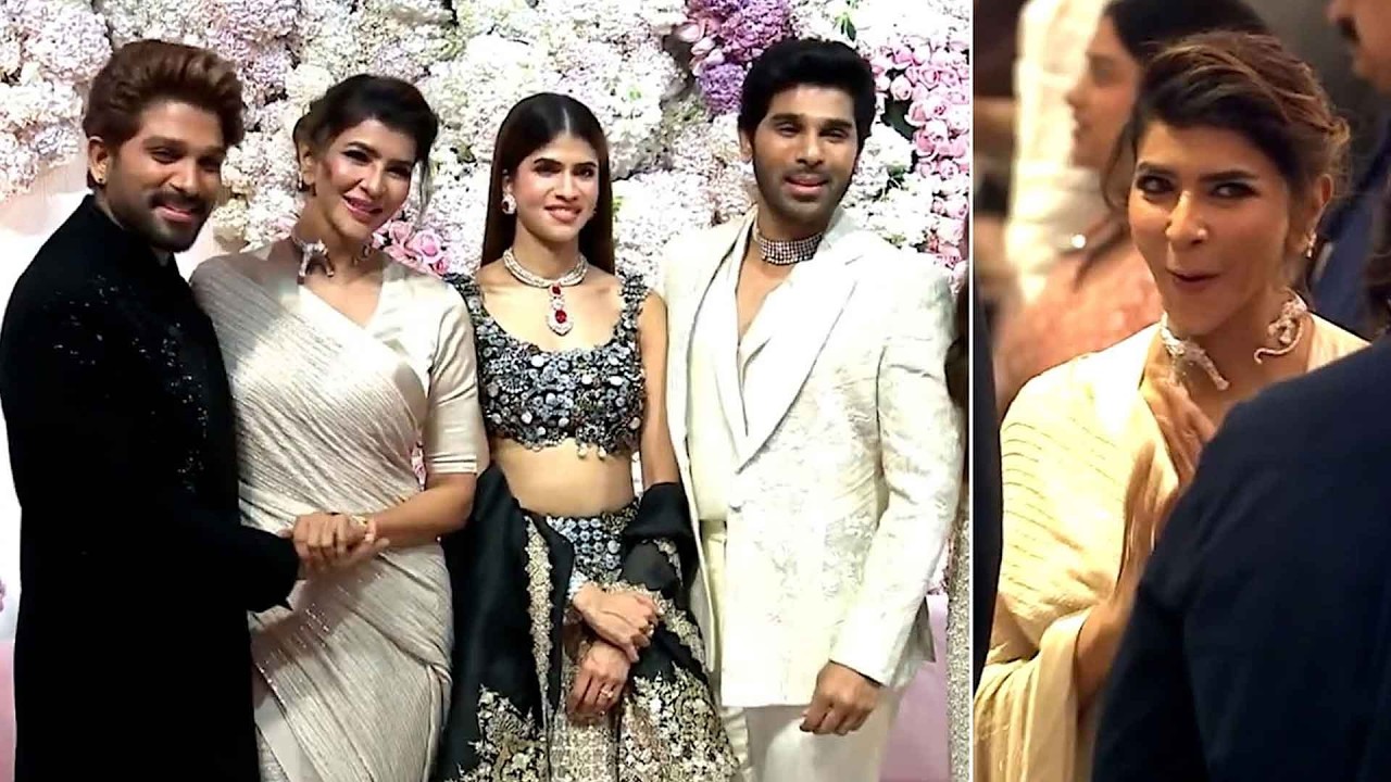 Manchu Lakshmi Visuals @ AlluSirish & Nayanika Pre-Wedding Reception