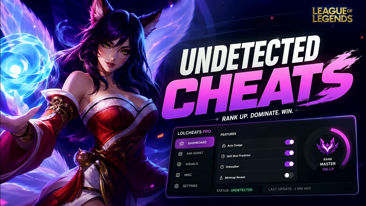 Читы для LOL &mdash; Побеждай в каждой игре с лучшим бесплатным и незаметным читом для League Of Legend...