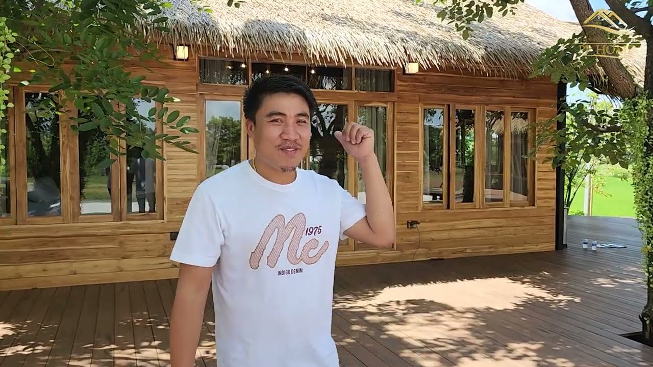 บ้านสำเร็จรูปทรงจั่ว ไม้สักทอง ขนาด 5 x 8 เมตร  By อาณาจักรสักทอง