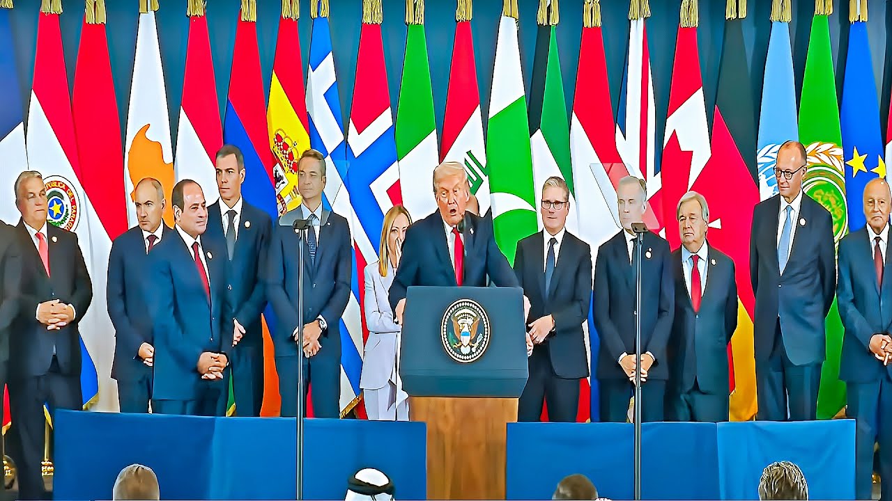 LIVE: President Donald Trump Attends MIDDLE EAST Peace Summit After Gaza Ceasefire Agreement!