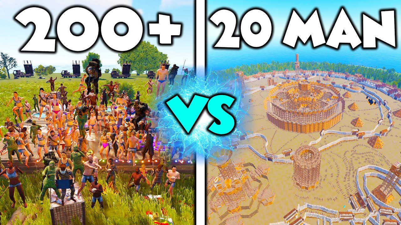 Смогут ли 200+ RAIDERS победить команду с 200 000+ часов? - Rust