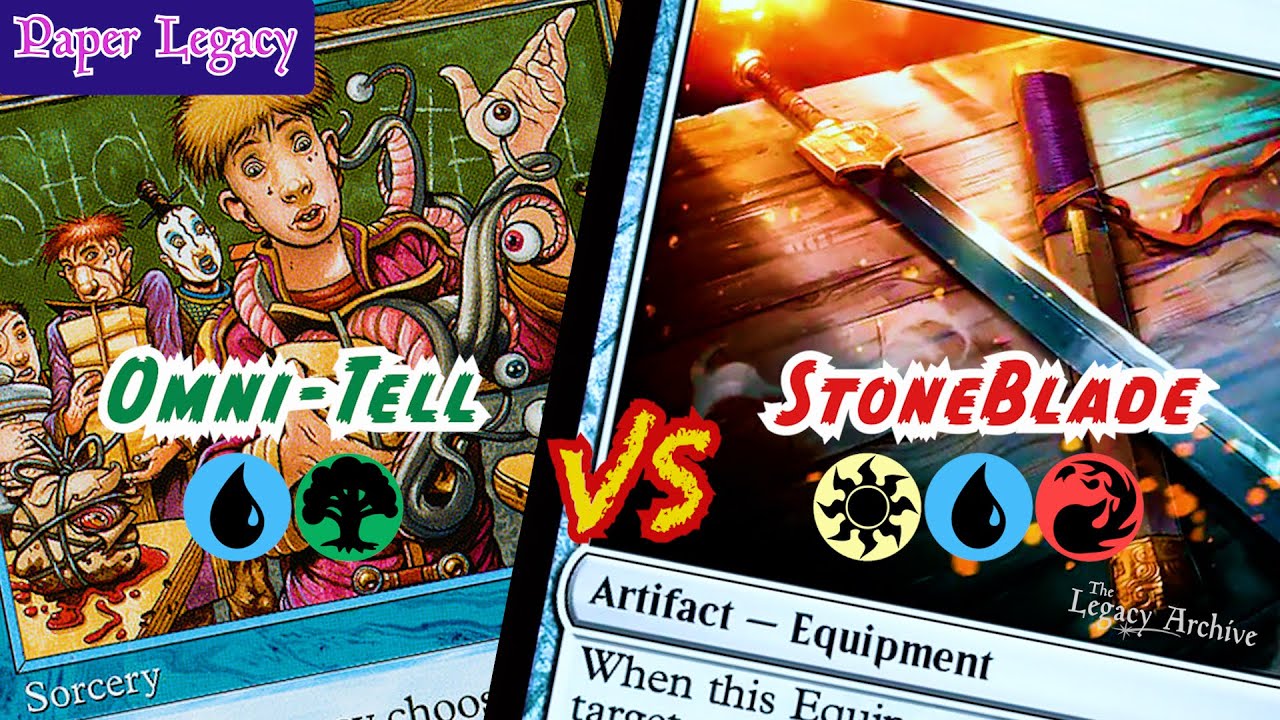 Omni-Tell vs Jeskai Stoneblade - Paper Legacy MtG