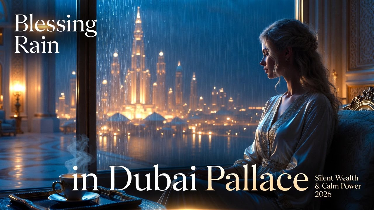 Blessing Rain in Dubai Palace – Silent Wealth & Calm Power | Luxury Lo-Fi Rain Ambience