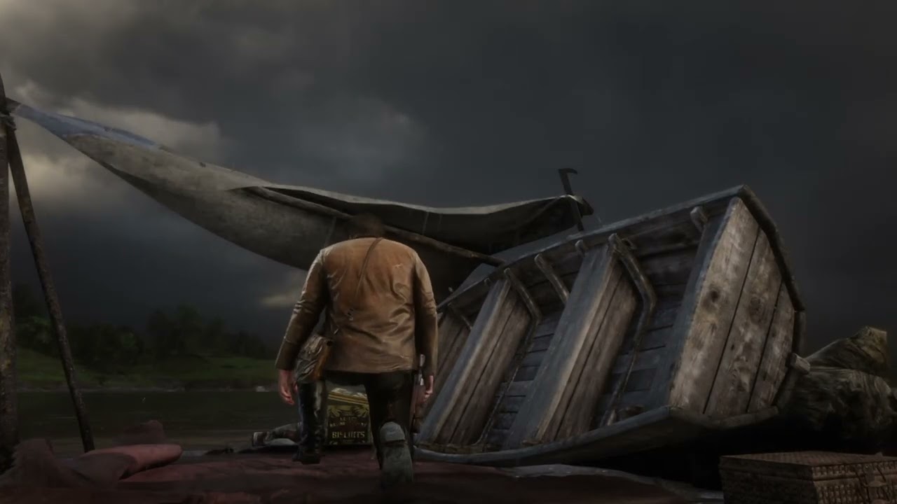 Heavy Thunderstorm While Taking Shelter in a Tent | RDR2 ASMR ⛈️🏕️