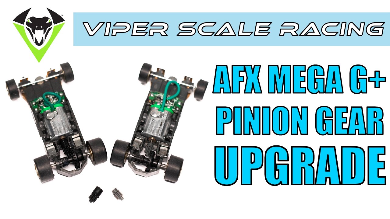 AFX Mega G+ HO Slot car Pinion Gear upgrade
