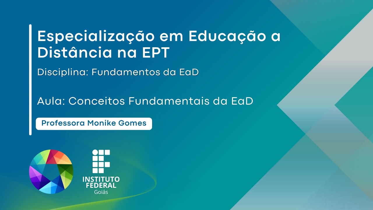 Fundamentos da EaD - Conceitos Fundamentais da EaD
