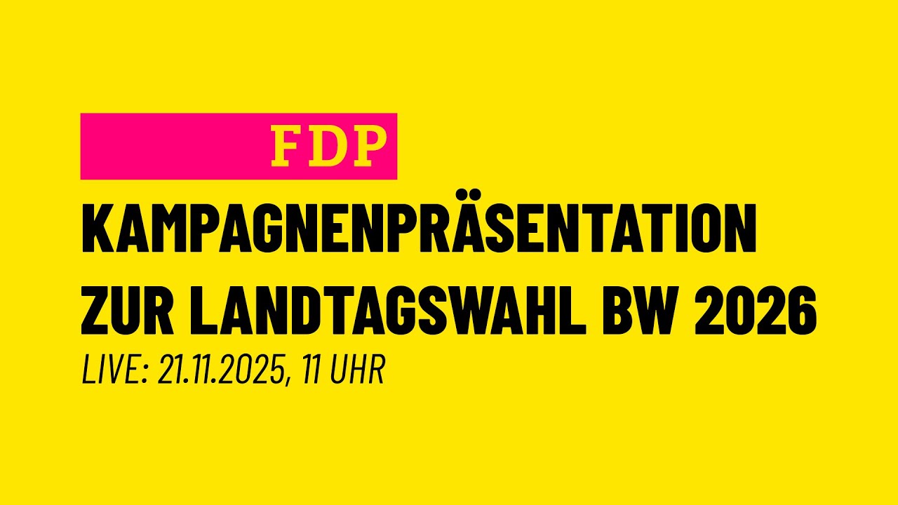 Vorstellung der Wahlkampf-Kampagne zur Landtagswahl 2026 Baden-Württemberg