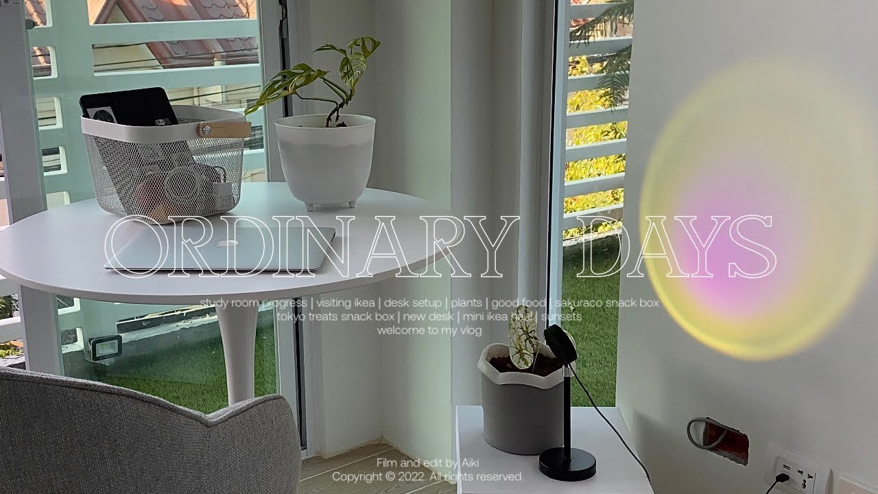 ordinary days, study room progress, ikea, sakuraco & tokyotreats