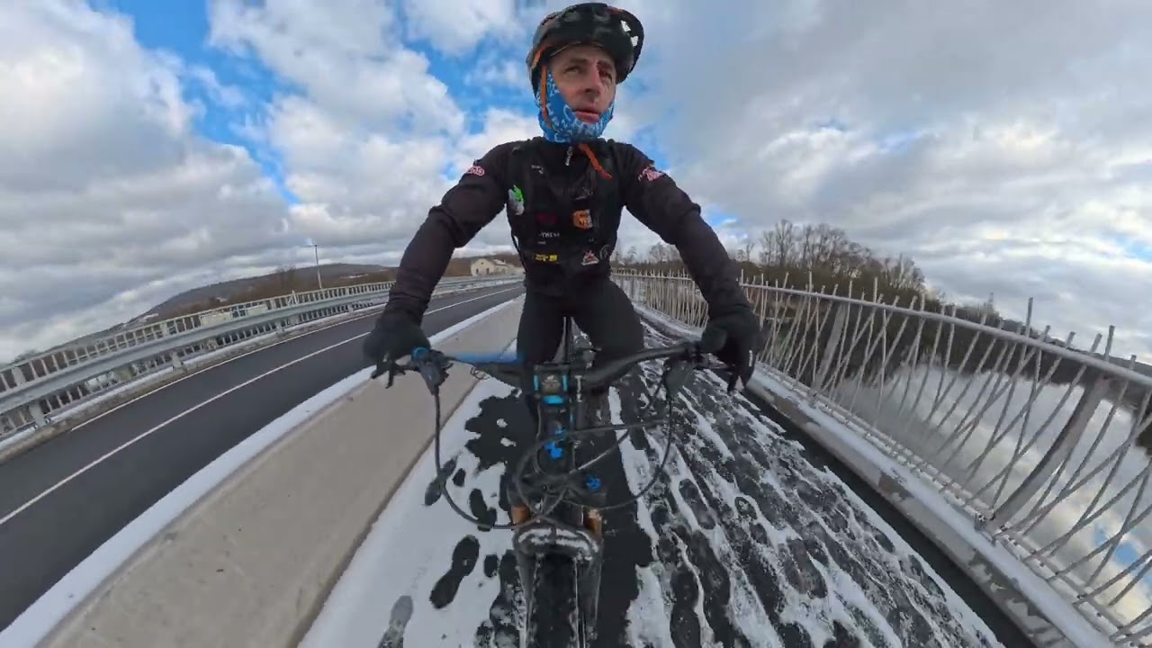 vtt sous la neige
