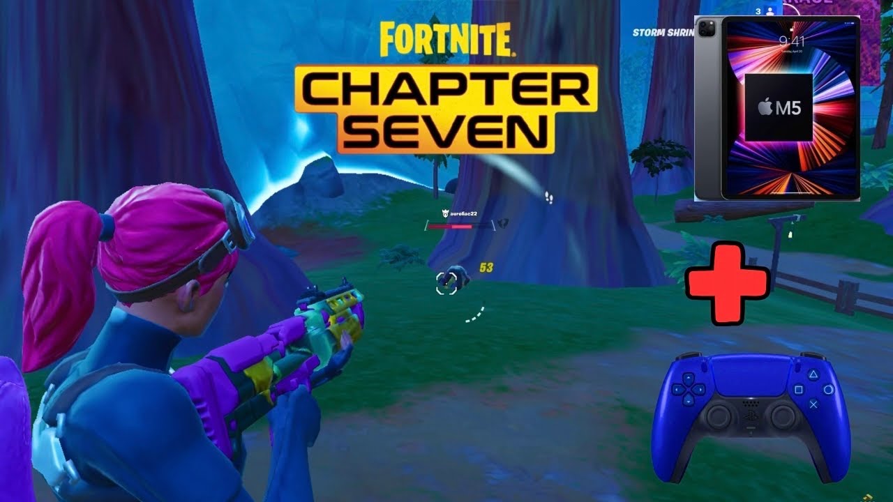 🔥 Fortnite Battle Royale Solo Gameplay – Chapter 7 | iPad Pro M5 (120 FPS) 🎮📱