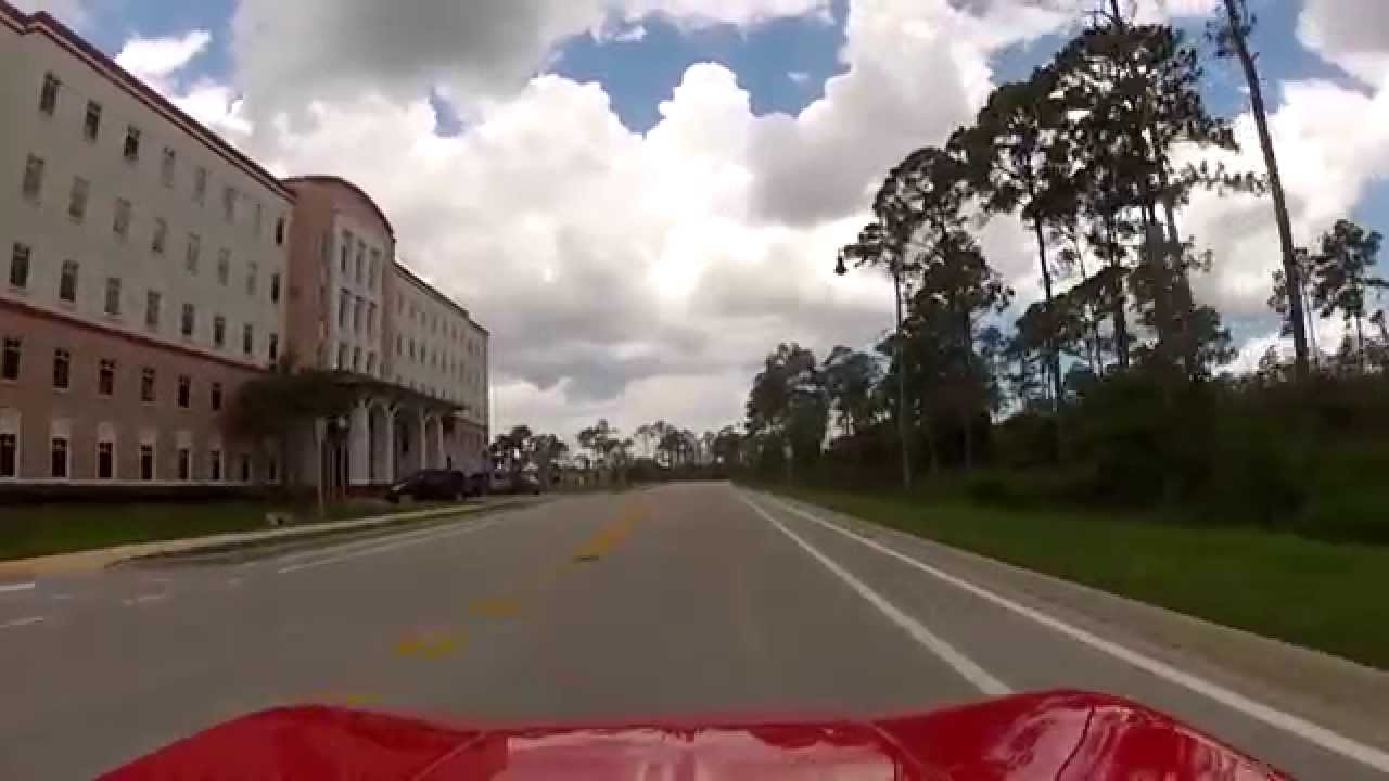Driving around the Campus of Florida Gulf Coast University in Fort Myers, FL