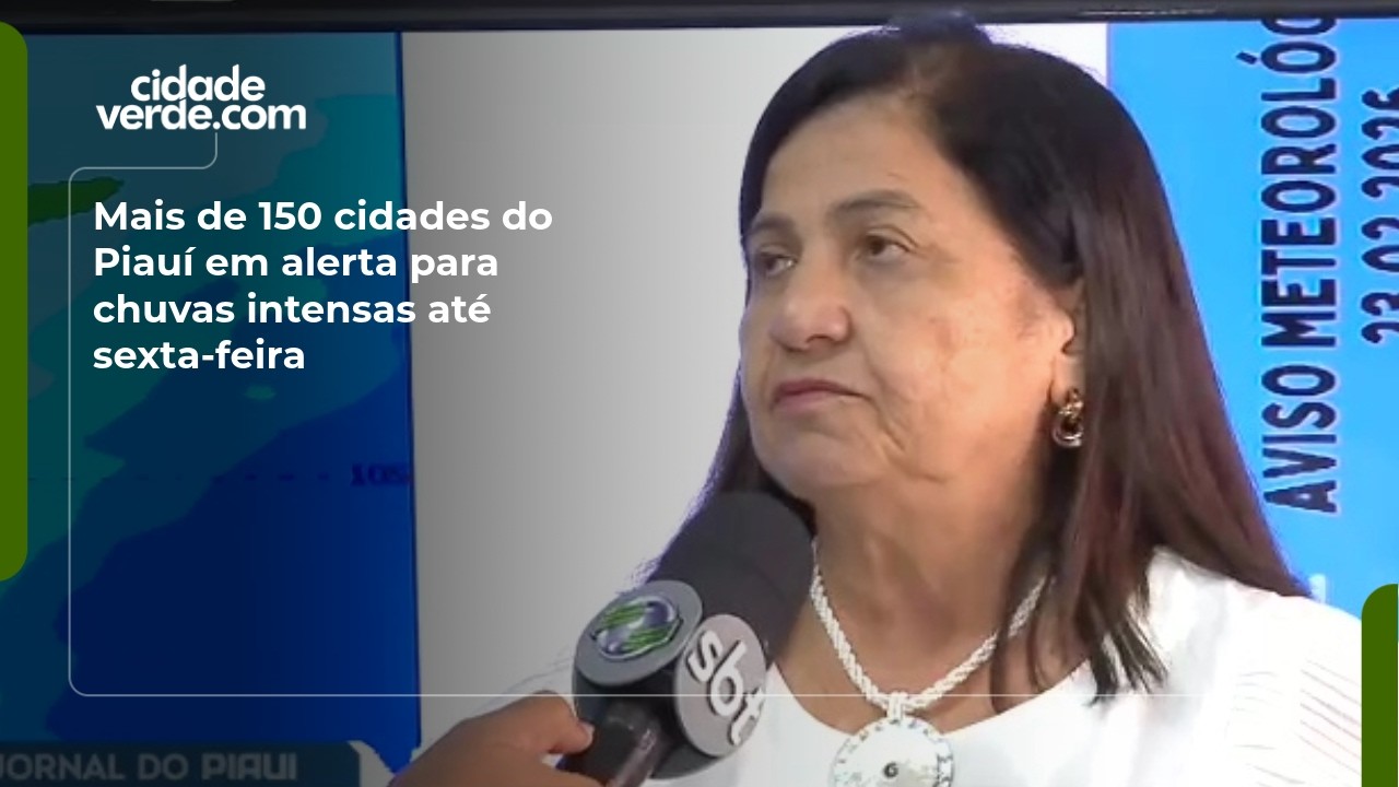 Mais de 150 cidades do Piauí em alerta para chuvas intensas até sexta-feira