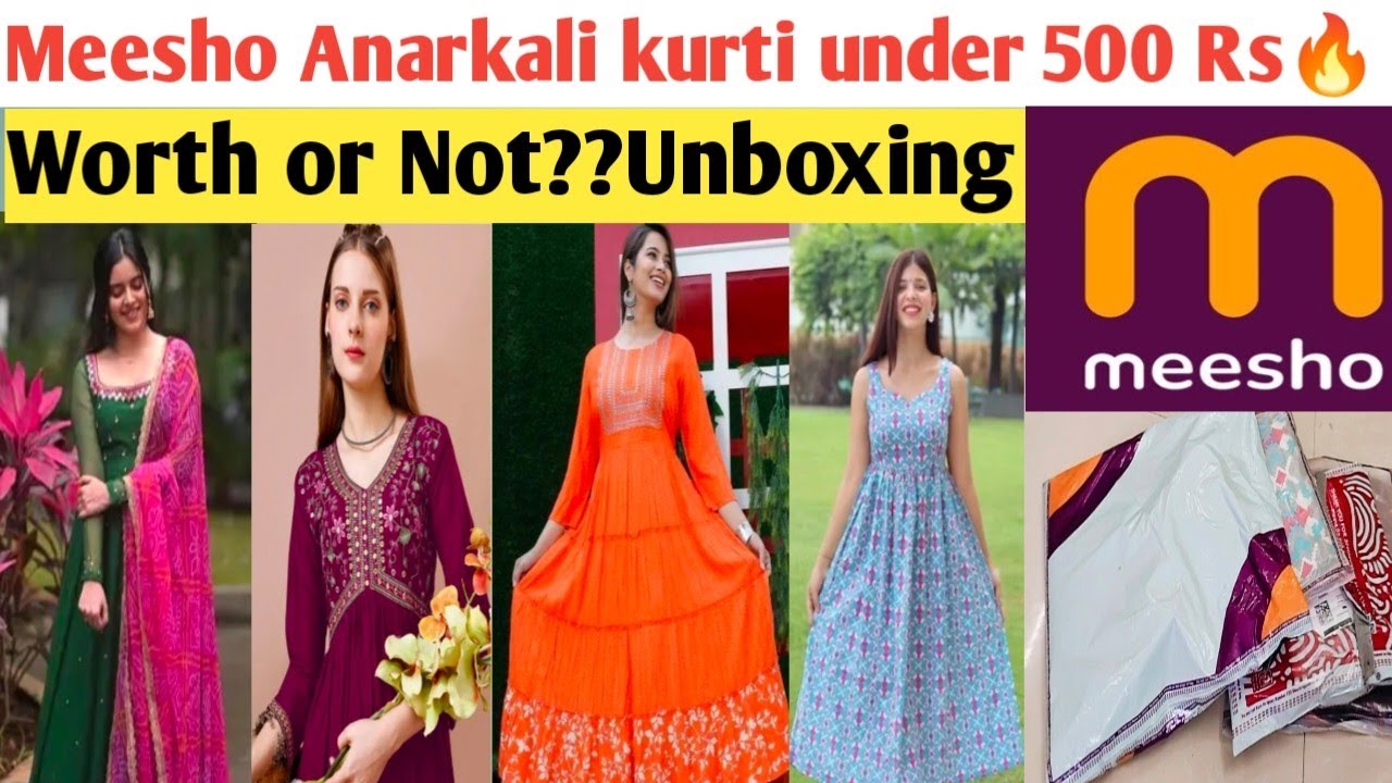 Meesho Anarkali kurti Review in Tamil/Meesho kurti review Tamil/Meesho Best kurti for Under 500Rs/