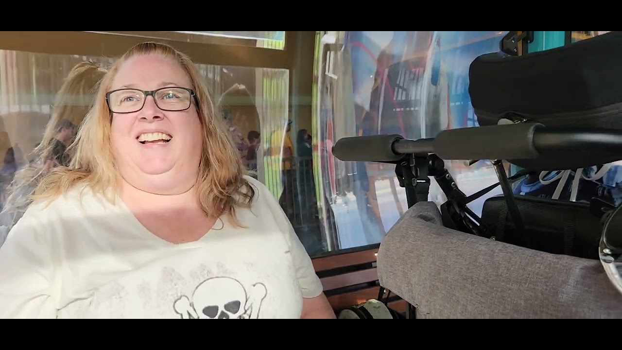Sam takes Skyliner from Hollywood Studios to Epcot at Disney World @onthatnote