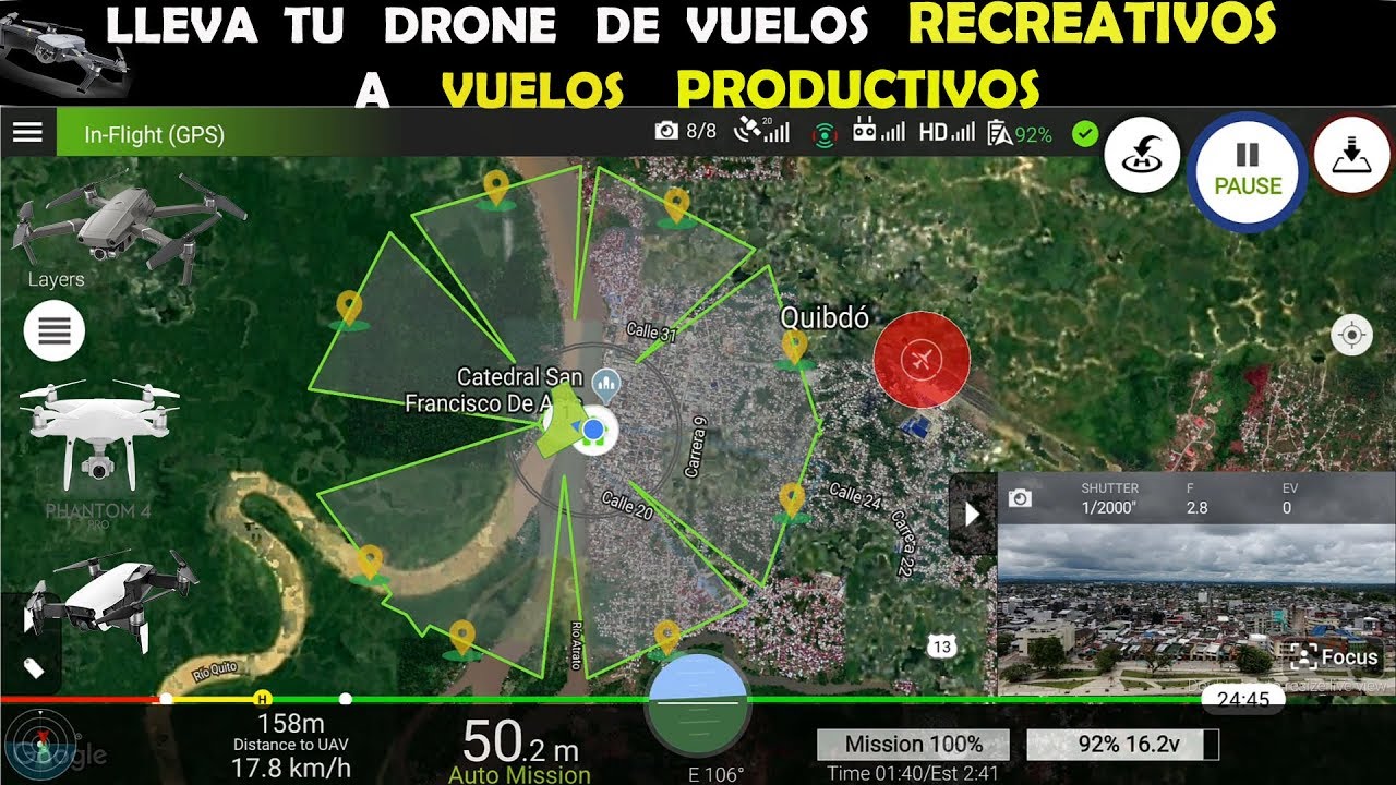 LLEVA TUS VUELOS RECREATIVOS A VUELOS PRODUCTIVOS CON OTRAS APLICACIONES en ESPAÑOL
