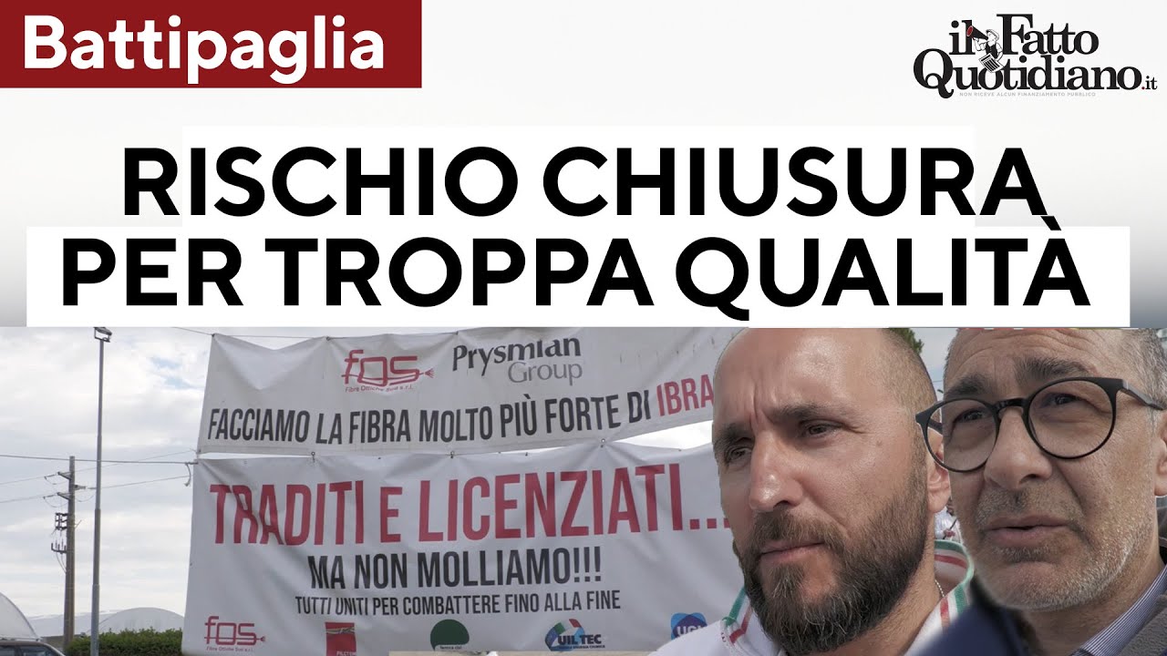L’unica azienda in Italia che produce fibra ottica rischia di chiudere “per eccesso di qualità”