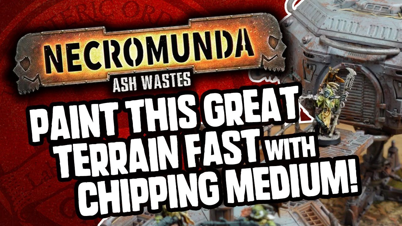 Paint the Necromunda Ash Wastes Terrain Fast With Chipping Medium!