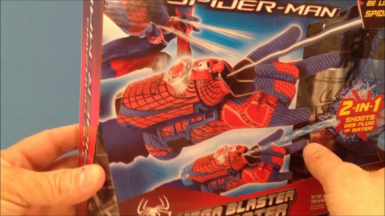 THE AMAZING SPIDER-MAN MOVIE MEGA BLASTER WEB SHOOTER TOY REVIEW