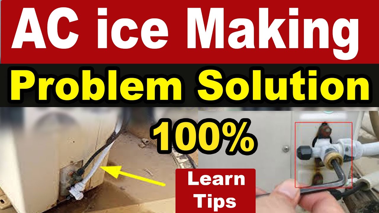 AC Suction Pipe Ice Frosting why how many reason how know what  is problem solution learn Repair