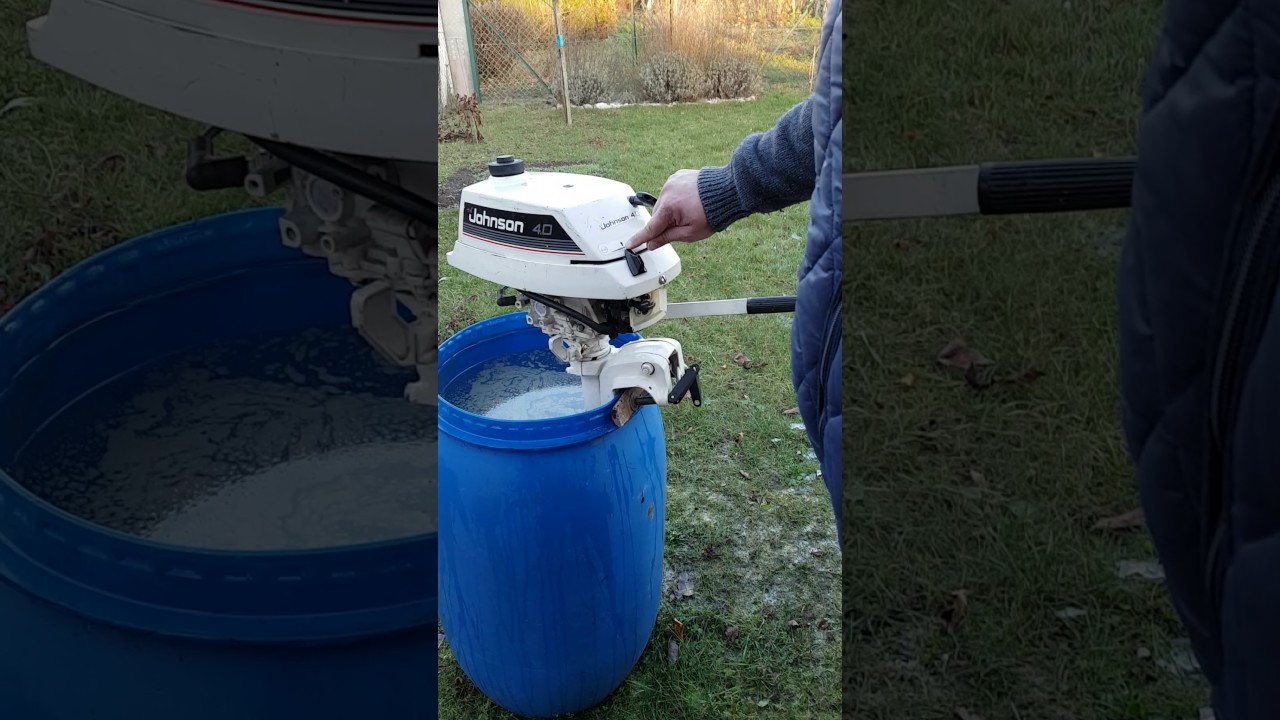 teste moteur bateau johnson 4 chvx