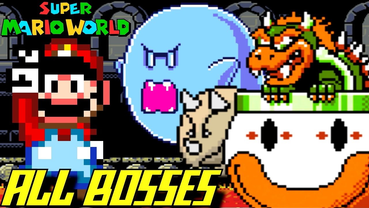 Super Mario World - All Bosses (No Damage)
