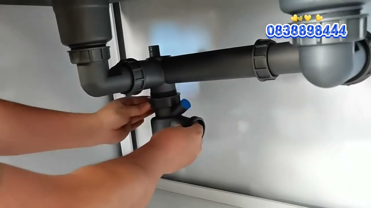 Hướng dẫn lắp đặt ￼bộ xi phông chậu rửa bát thiết kế thông minh￼ siêu bền và tiện dụng Lh 0838898444