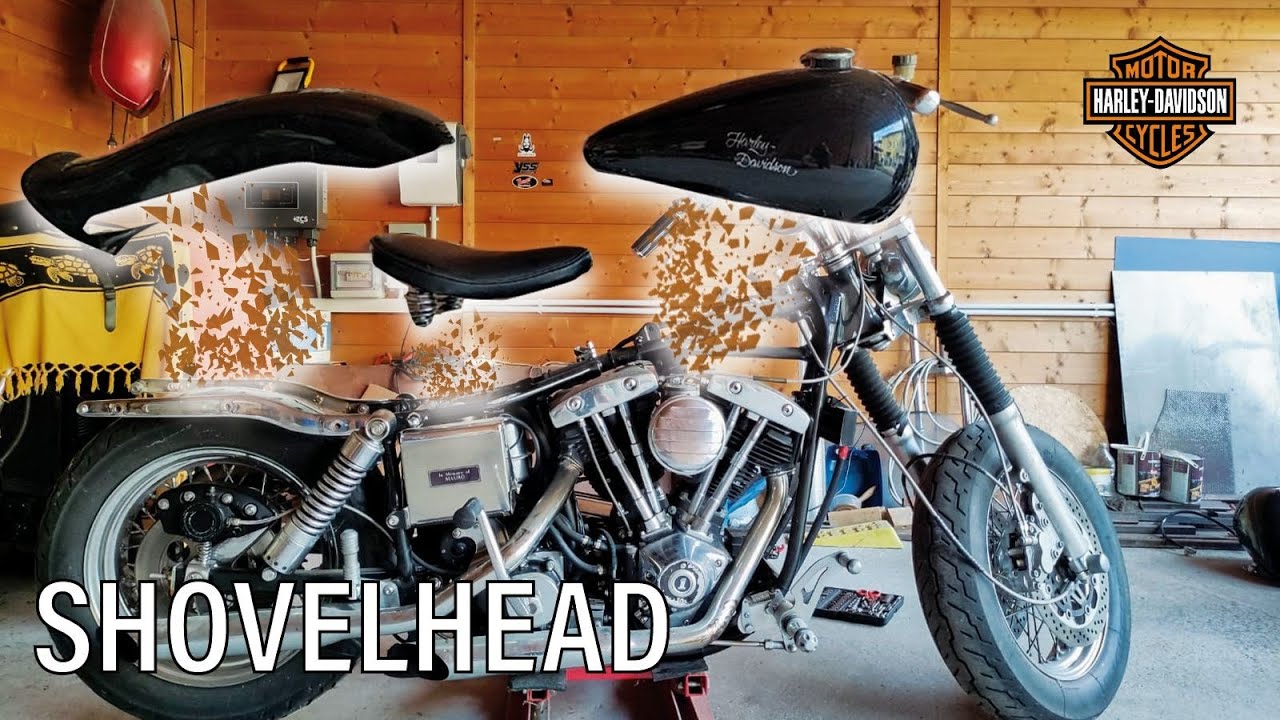 Harley Davidson abbandonata, iniziamo i lavori sul Shovel 🤟 #harleydavidson #rescue