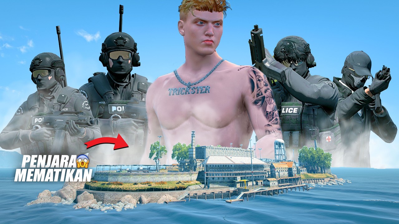 AKSI EPIC KEI KABUR DARI PENJARA PULAU TERPENCIL DI GTA 5 ROLEPLAY