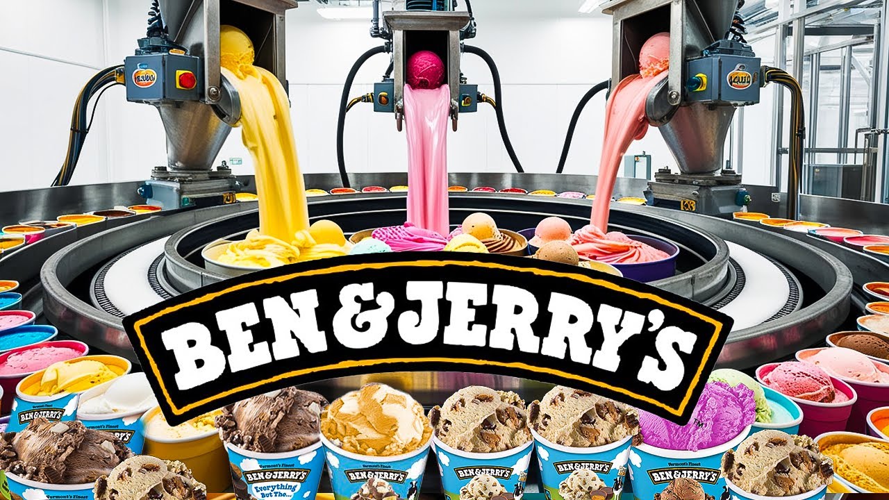 How Ben & Jerry’s Tubs Are Made | Inside the Factory + The Secret Production Process Revealed!