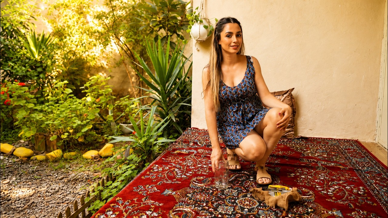 A Day in the Village 🌿 Making a Wooden Organizer & Cooking Lubia Polo