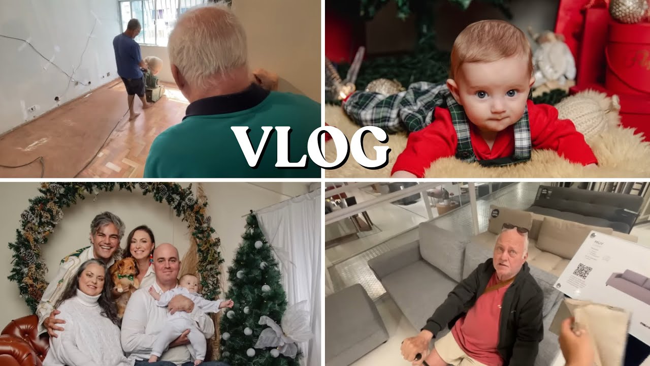 NÃO INDICO PRA NINGUÉM 🤯 ENSAIO DE NATAL COM THEO 🎄| OBRA DO MEU PAI | ELE ESCOLHEU O SOFÁ | VLOG