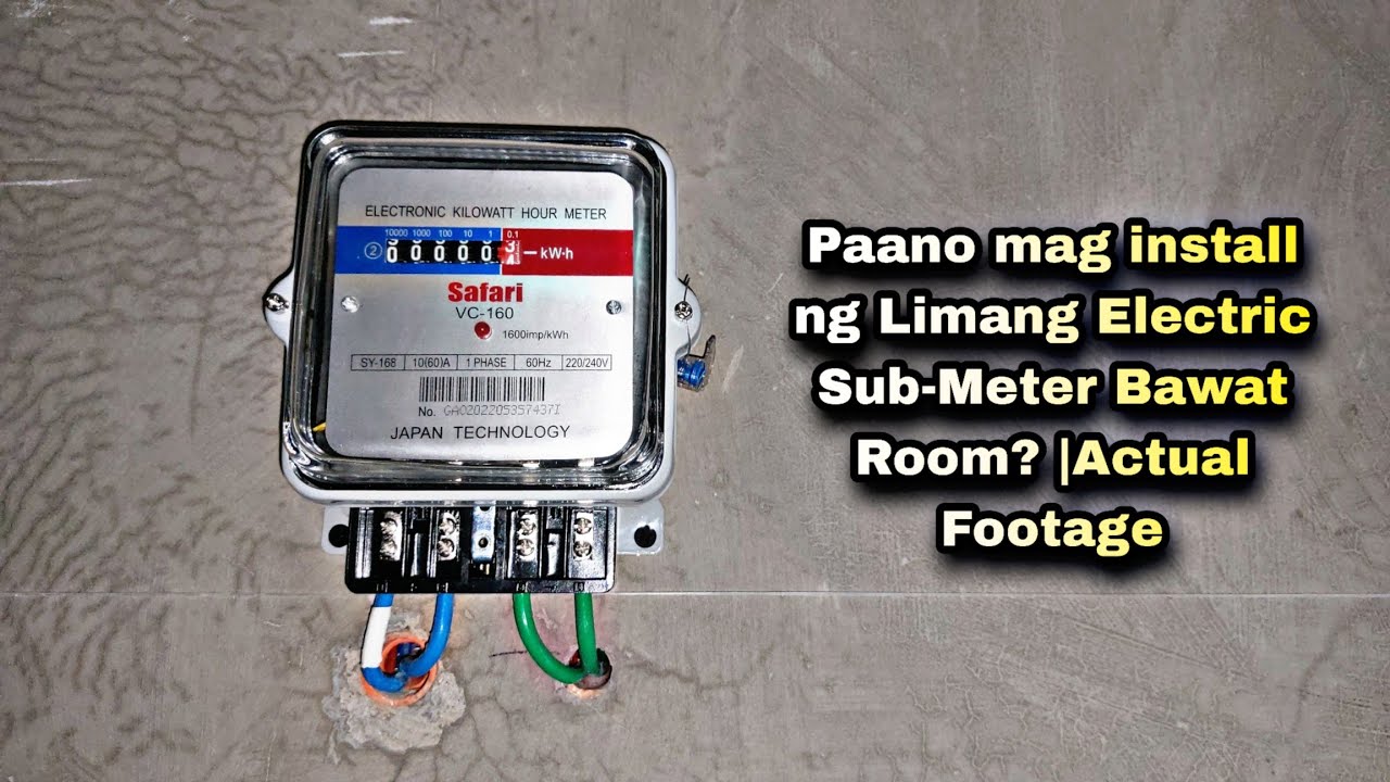 Paano mag install ng Limang Electric Sub-Meter Bawat Room? |Actual Footage