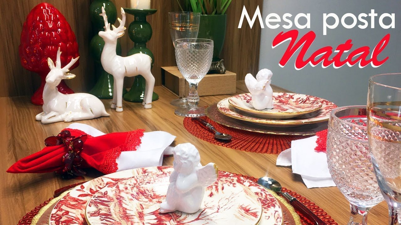 MESA POSTA DE NATAL #meninameseira