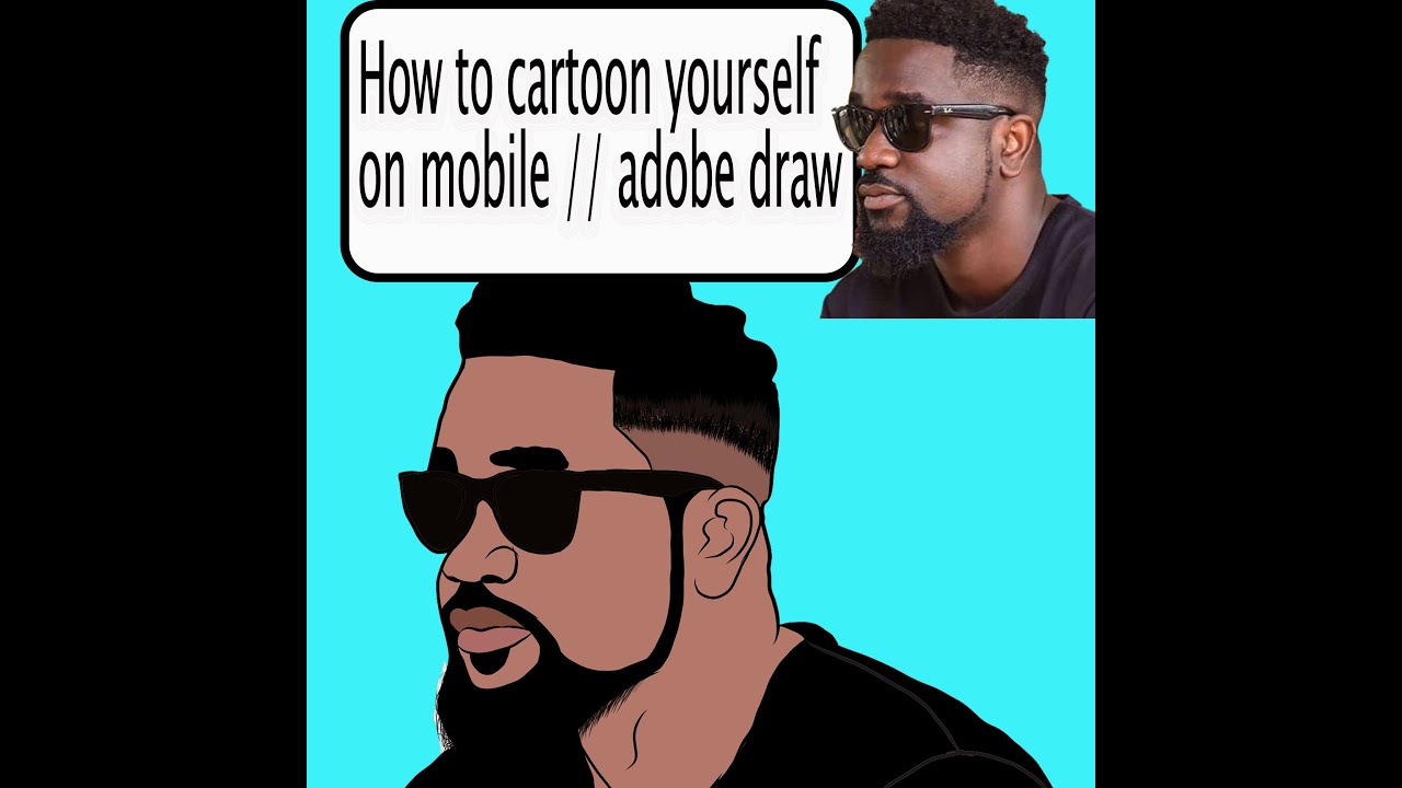 how to cartoon yourself on mobile Phone (Adobe Draw)