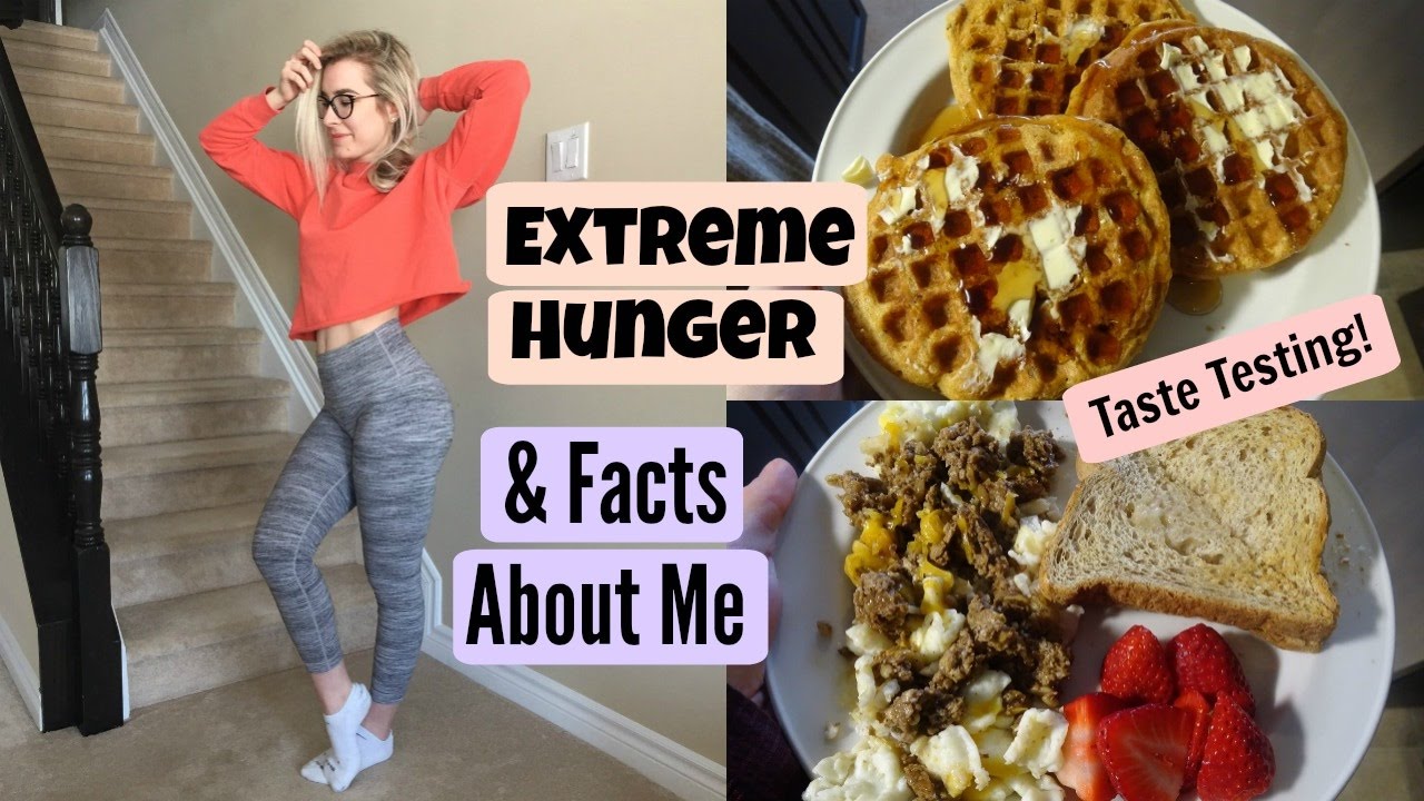 FULL DAY OF FOOD // Dealing With Extreme Hunger + GET TO KNOW ME!