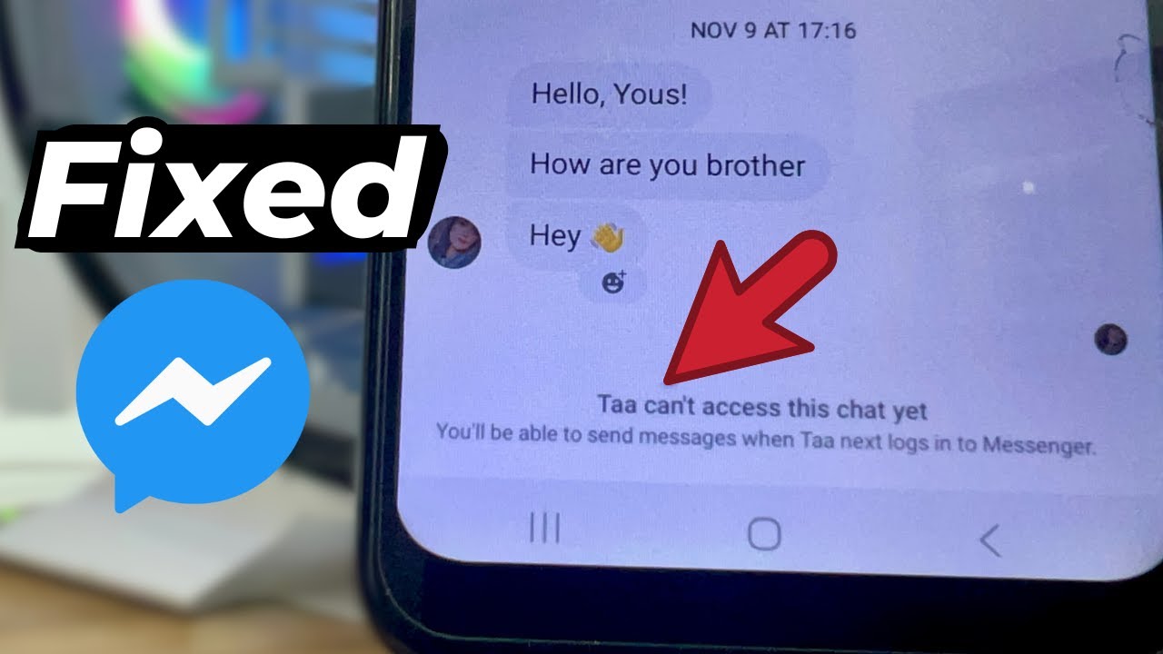 Fix messenger can't access this chat yet || Problem on Messenger
