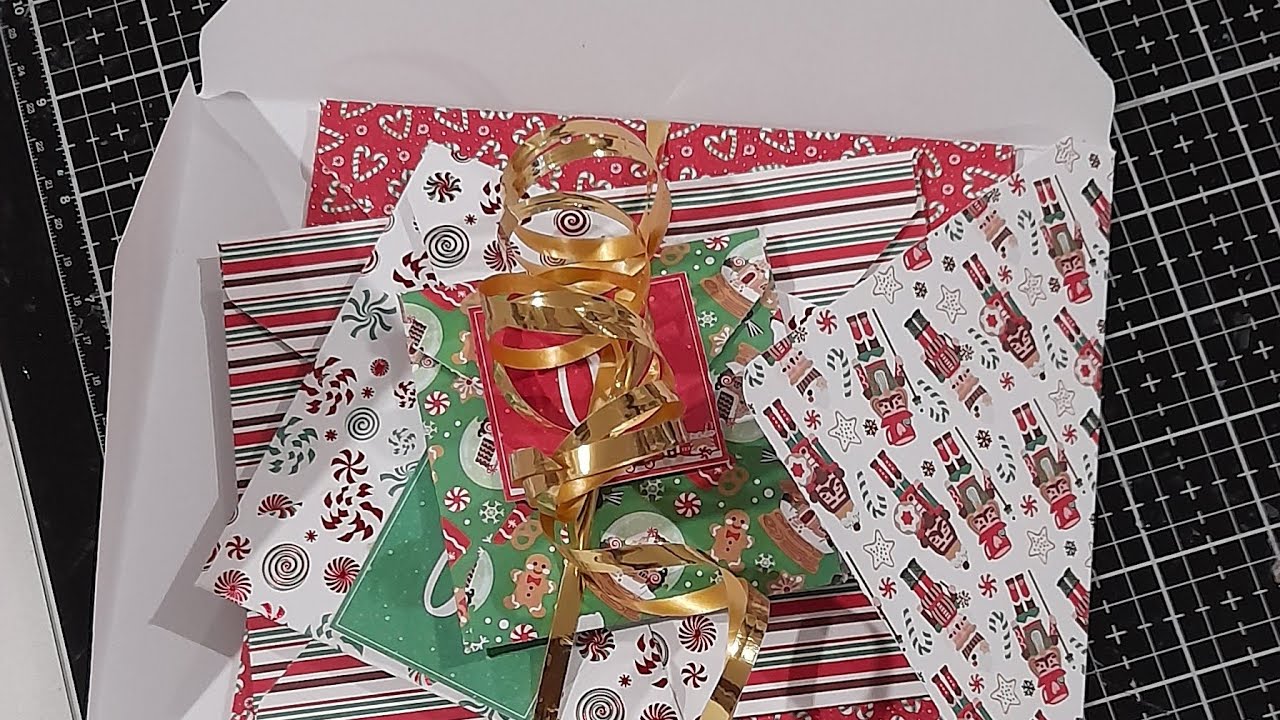 TUTO enveloppe déstructurée 100%action #noel #calendar #enveloppes #punch