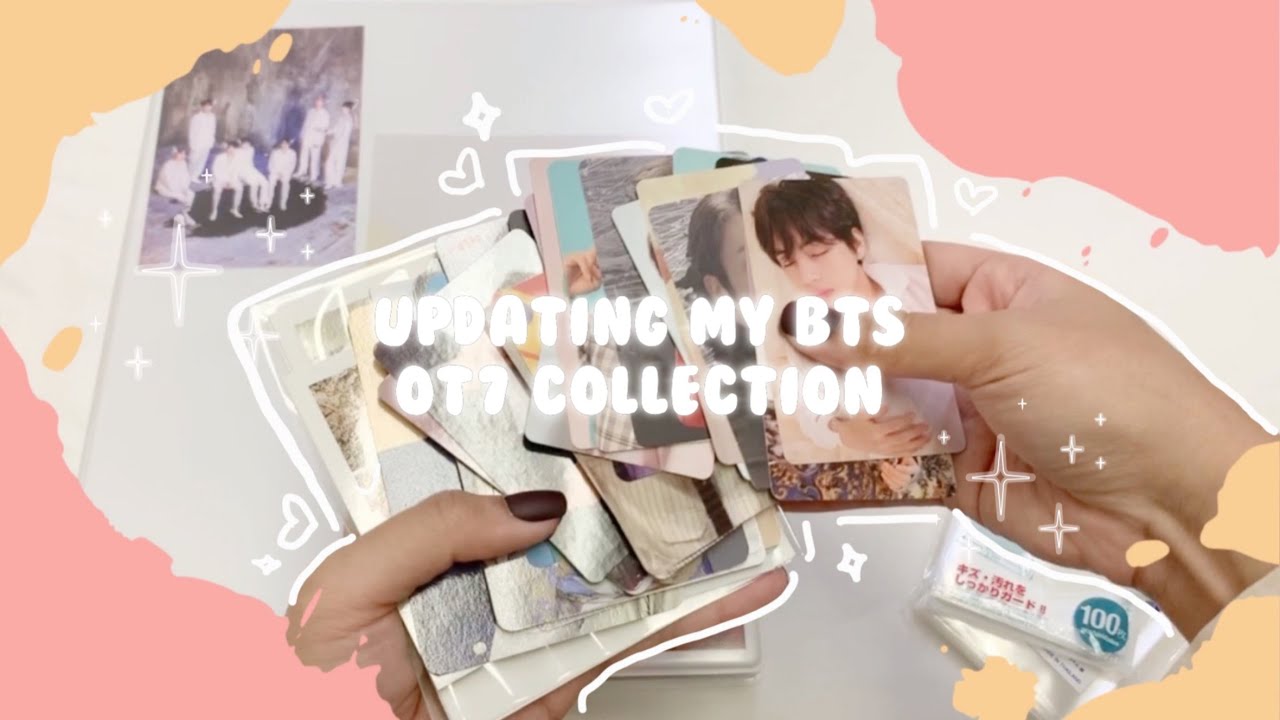 Lets update my bts ot7 collection with me! | BTS Photocard Binder Organization
