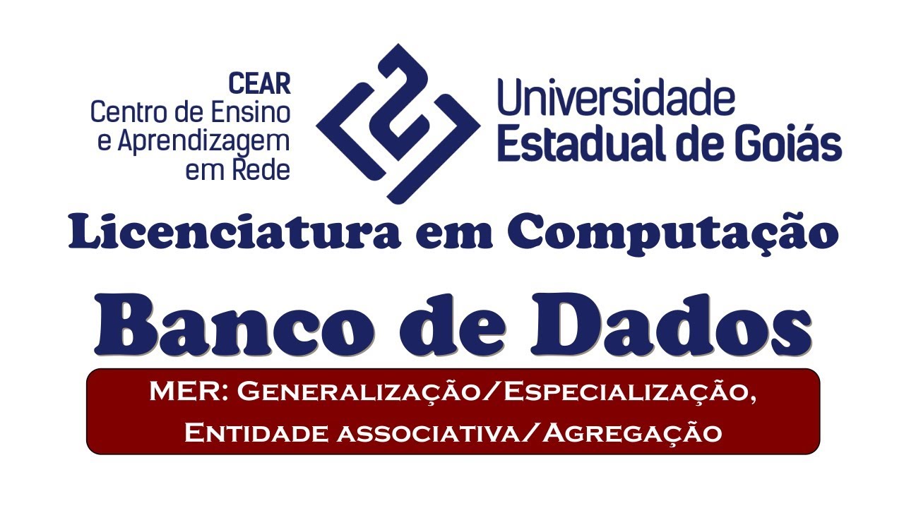 AULA06: MER - Generalização Especialização,Entidade Associativa Agregação
