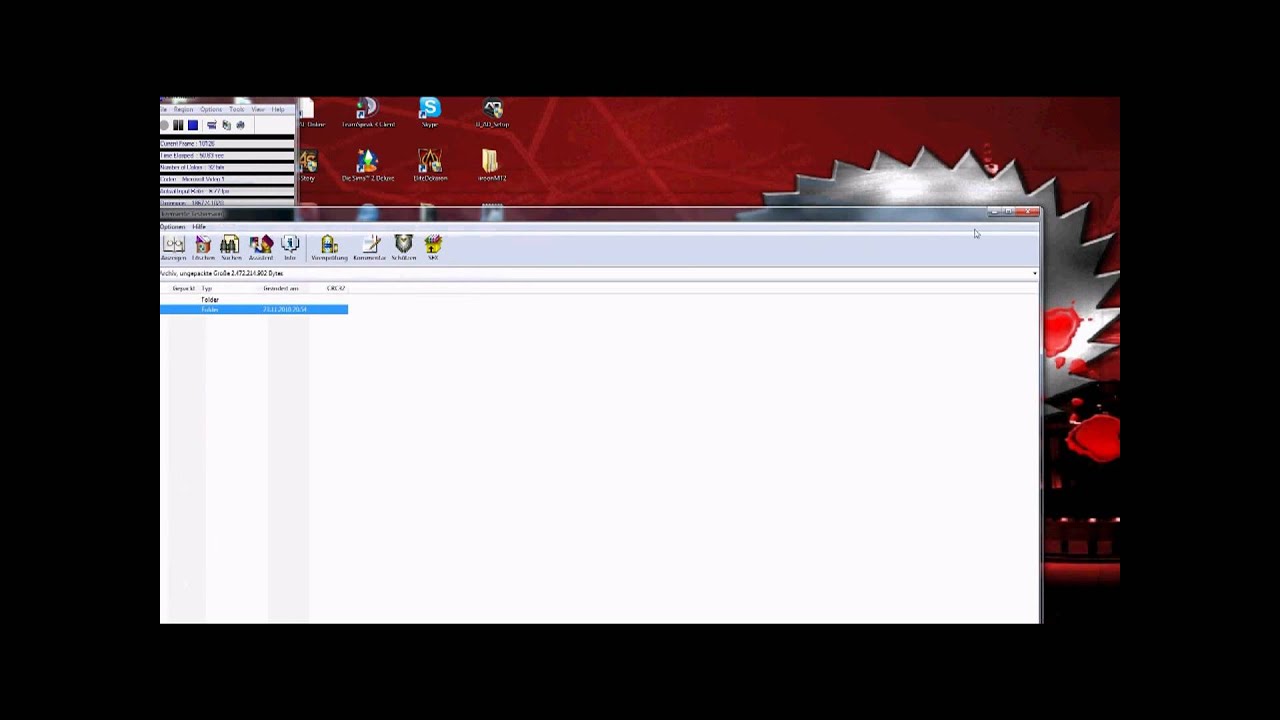 so entpackt man eine datei mit WinRar(P-server)