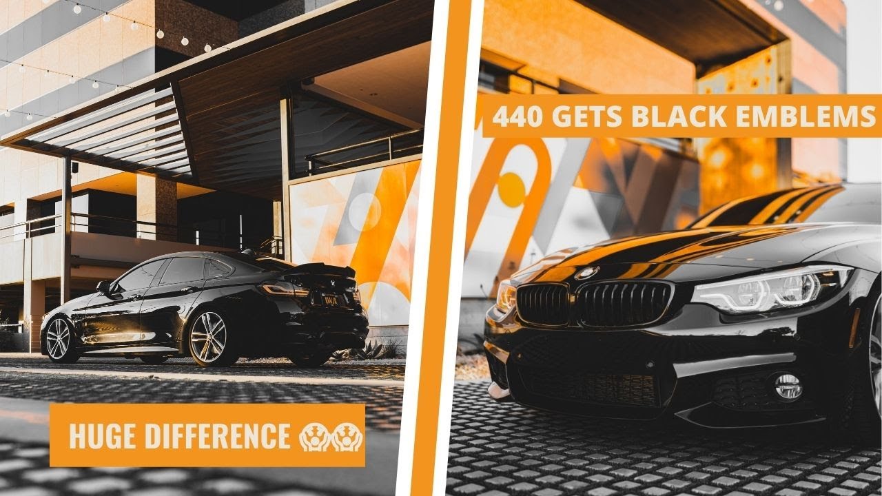 INSTALLING BLACKED OUT EMBLEMS ON MY BMW 440I * OEM + *