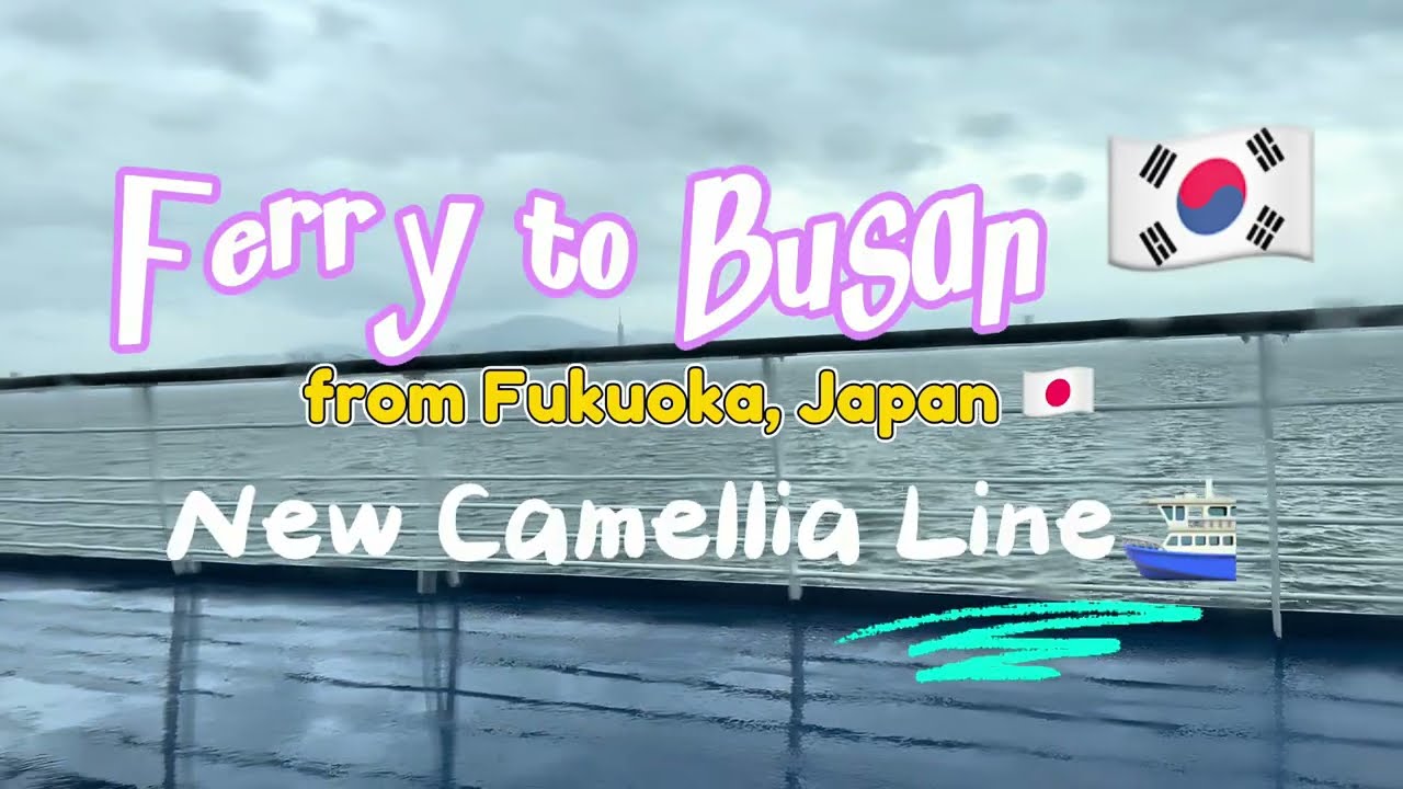 Fukuoka🇯🇵 to Busan🇰🇷 by Ferry: Aboard the New Camellia Line!⛴️