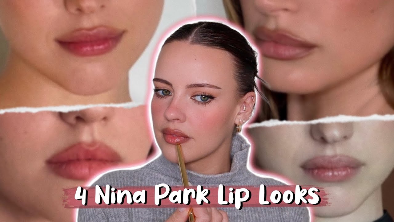 Recreating 4 Nina Park Lip Looks! | Mia Goth, Hailey Bieber & Margaret Qualley | Julia Adams